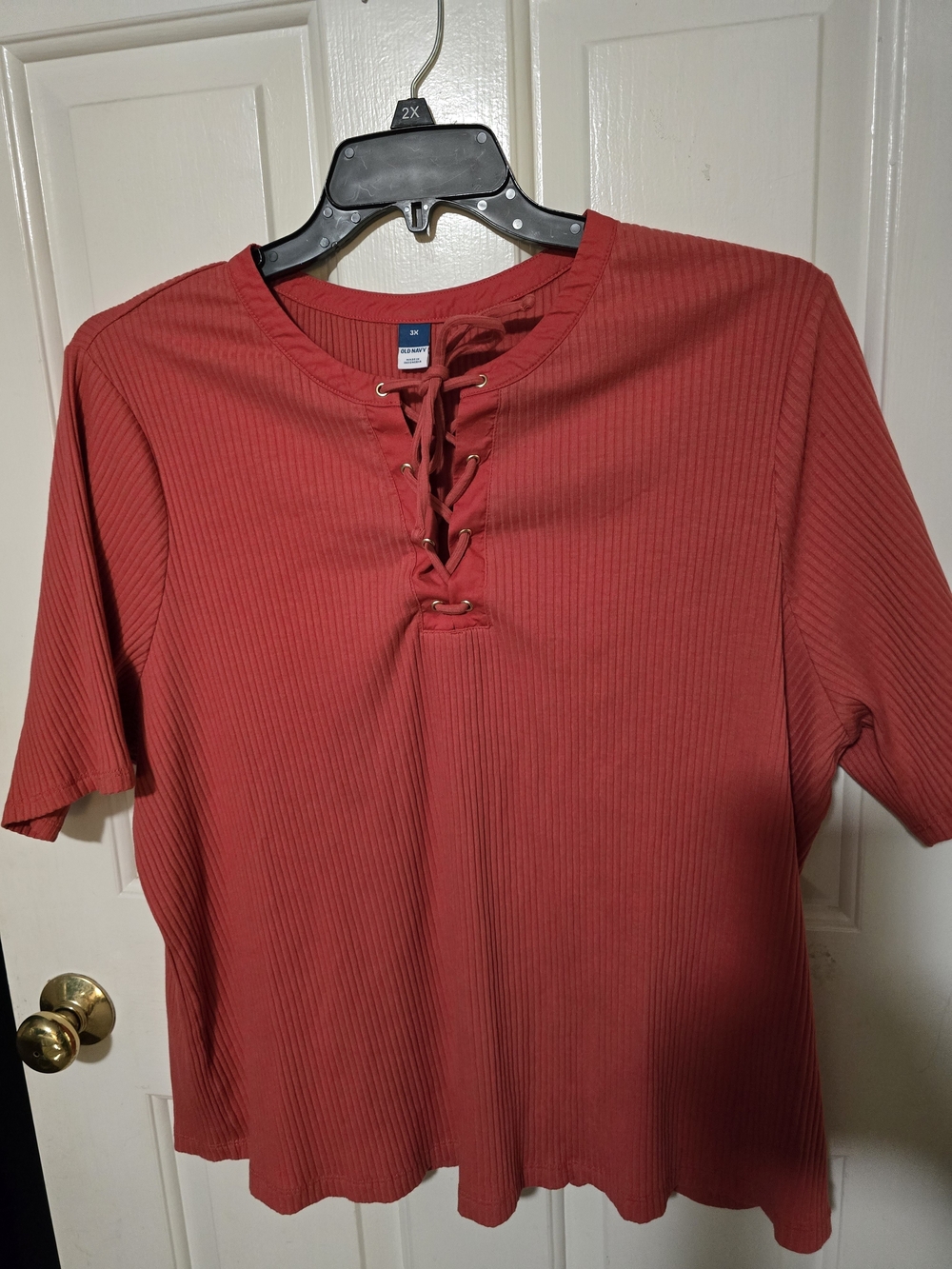 2- Crown & Ivy  Short-Sleeve Shirts Size 3X
